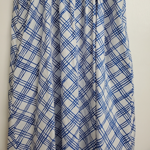 Vintage Models Coat Day Dress Blue & White Plaid Size 12  cr 60's - Picture 10 of 15